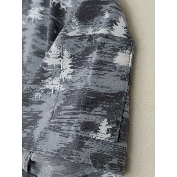 Carhartt Force Cross-Flex Scrub Top Womens S Gray Modern Fit V-Neck C12114 - Picture 5 of 10